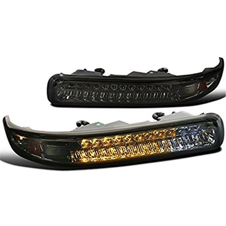 OVERTIME 1999 - 2002 Silverado LED Bumper Lights; Smoke & Amber OV1187852